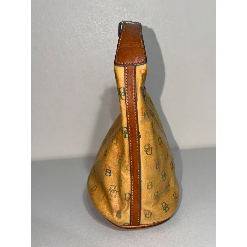 Dooney & Bourke Doodle It Rainbow Monogram Hobo Shoulder Bag S Yellow Womens - Picture 7 of 16